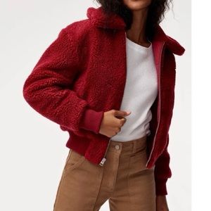 Aritzia Wilfred Free The Teddy Crop Jacket, XXS